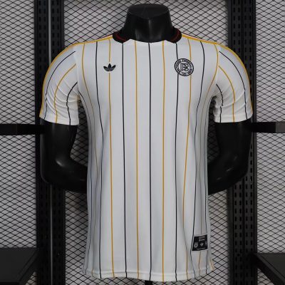 2026 Germany Terrace Icons White With Pinstripes Player Version Soccer Jersey