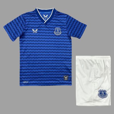 25/26 Everton Home Kids Soccer Jersey Size 16-28