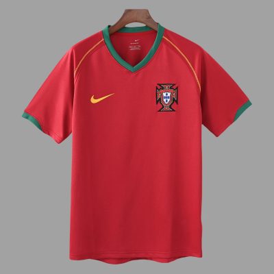 2006 Portugal Home Retro Soccer Jersey