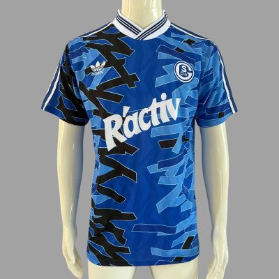 92/93 Schalke 04 Home Retro Soccer Jersey