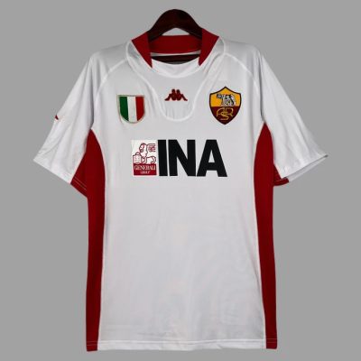 01/02 Roma Away Retro Soccer Jersey
