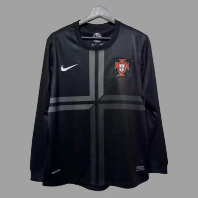 2013 Portugal Away Long Sleeve Retro Soccer Jersey