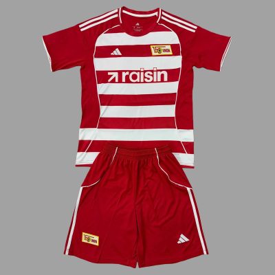 25/26 Union Berlin Home Kids Soccer Jersey Size 16-28