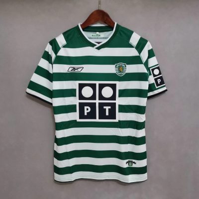 03/04 Sporting CP Lisbon Home Retro Soccer Jersey