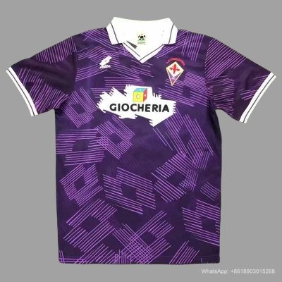 91/92 Fiorentina home retro soccer jersey