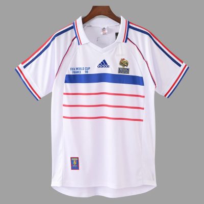 1998 France Away Retro Soccer Jersey