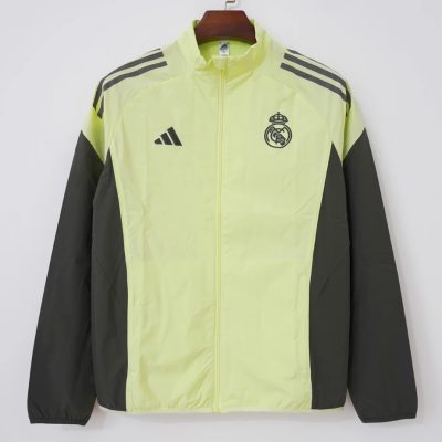 25/26 Real Madrid Fluorescent Green Windbreaker