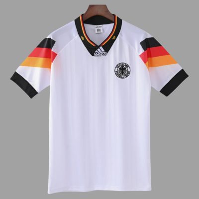 1992 Germany Home Retro Soccer Jersey
