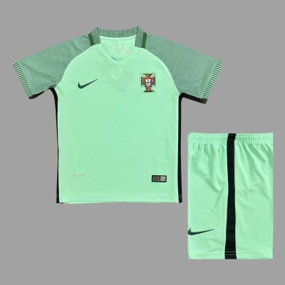 2016 Portugal Away Kids Retro Soccer Jersey Size 16-28