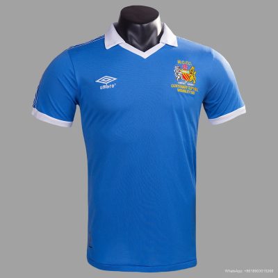 1981 Manchester City Home Final Wembley Retro soccer jersey