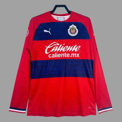 19/20 Chivas Home Long Sleeve Retro Soccer Jersey
