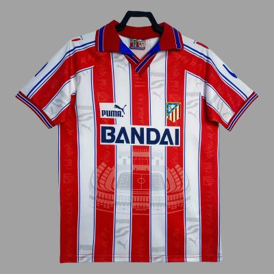 96/97 Atletico Madrid Home Retro Soccer Jersey