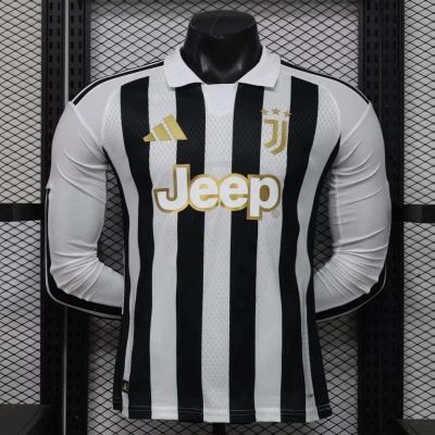 26/27 Juventus Home Long Sleeve Player Version Soccer Jersey