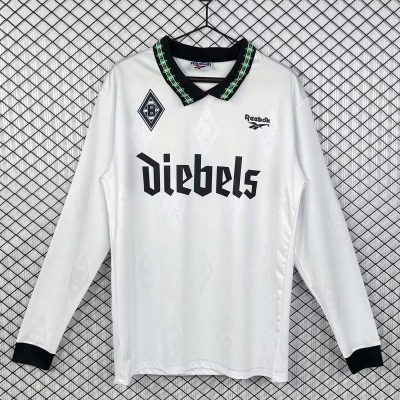 95/96 Monchengladbach Home Long Sleeve Retro Soccer Jersey