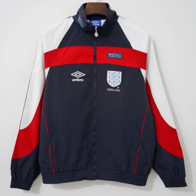 1998 England Blue Red White Retro Windbreaker