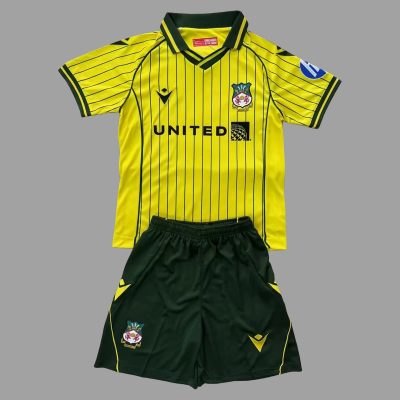 25/26 Wrexham Away Kids Soccer Jersey Size 16-28