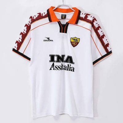 98/99 Roma Away Retro Soccer Jersey
