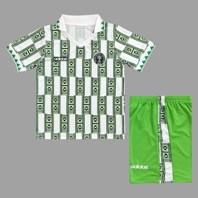 1994 Nigeria Away Kids Retro Soccer Jersey Size 16-28