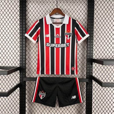 2026 Sao Paulo Away Kids Soccer Jersey Size 16-28