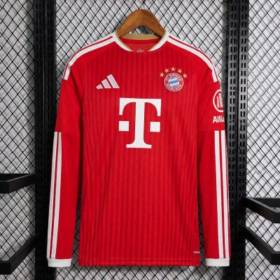 26/27 Bayern Munich Home Long Sleeve Soccer Jersey