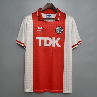 89/90 Ajax Home Retro Soccer Jersey