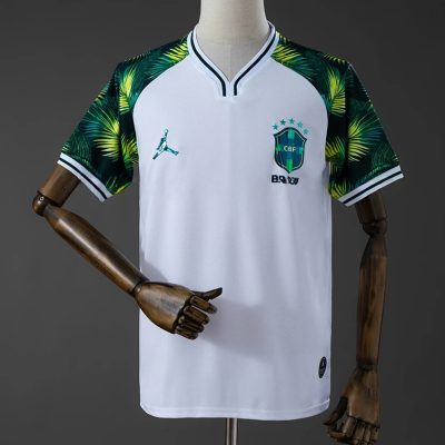 2026 Brazil Special Version White Green Soccer Jersey