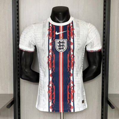 2026 England Special Player Version White Red Soccer Jersey