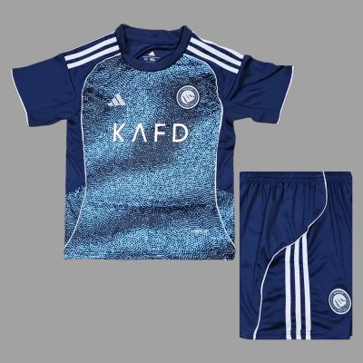 25/26 Al-Nassr Away Kids Soccer Jersey Size 16-28