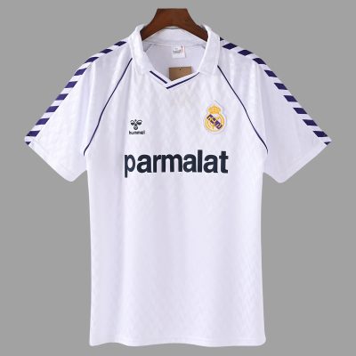 88/89 Real Madrid Home Retro Soccer Jersey