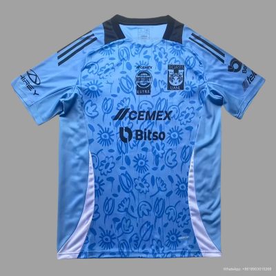2024 Tigres Earth day blue soccer jersey Size S-4XL