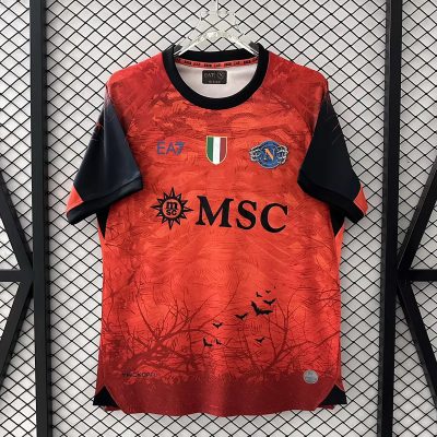 25/26 Napoli Halloween Version Red Soccer Jersey