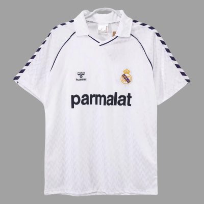 86/87 Real Madrid Home Retro Soccer Jersey