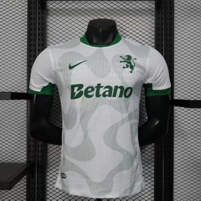 25/26 Sporting CP Lisbon Away White Player Version Soccer Jersey