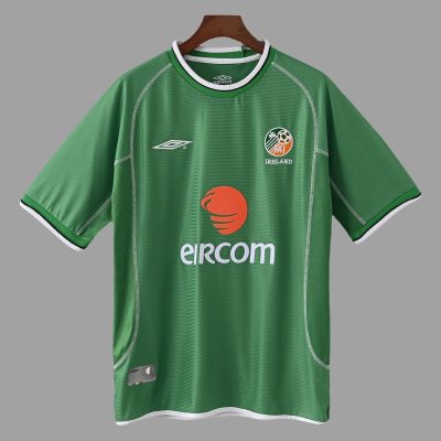 2002 Ireland Home Retro Soccer Jersey