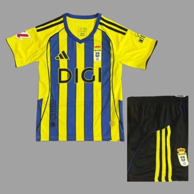 25/26 Real Oviedo Away Kids Soccer Jersey Size 16-28