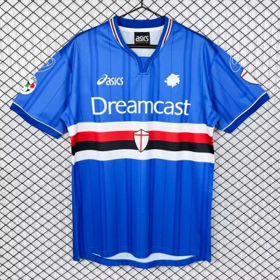 00/01 Sampdoria Home Retro Soccer Jersey
