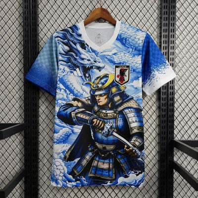 2026 Japan Samurai Sapphire Blue Dragon Soccer Jersey