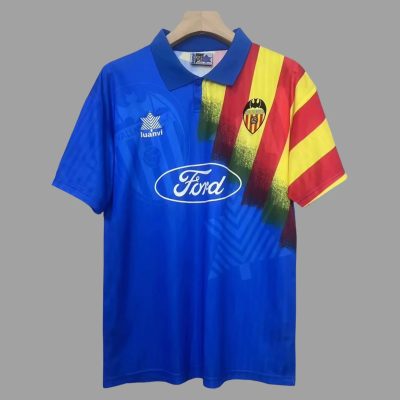 95/96 Valencia Away Retro Soccer Jersey