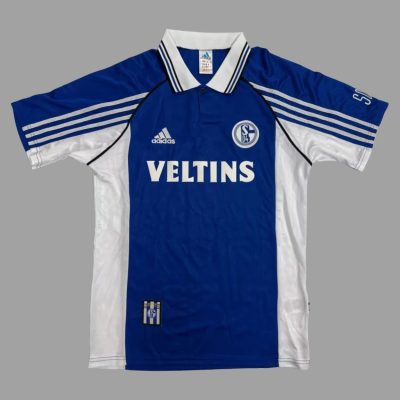 98/00 Schalke 04 Home Retro Soccer Jersey