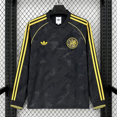 26/27 Ajax Originals Long Sleeve Black Retro Jersey