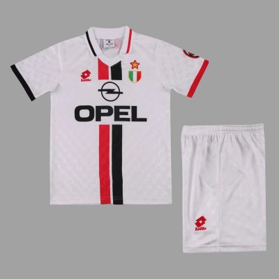 96/97 AC Milan Away Kids Retro Soccer Jersey Size 16-28