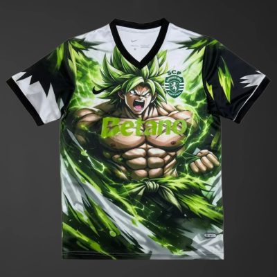 25/26 Sporting CP Lisbon Dragon Ball Z Broly Batting Soccer Jersey