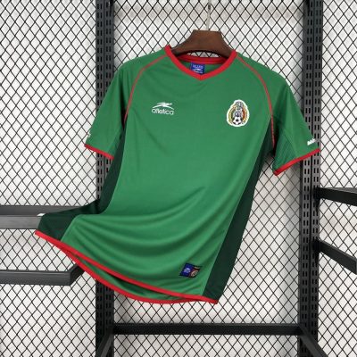 2002 Mexico Home Retro Soccer Jersey