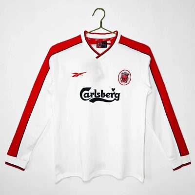 98/99 Liverpool Away Long Sleeve Retro Soccer Jersey