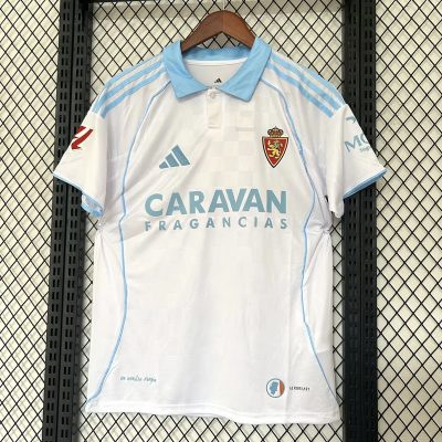 25/26 Real Zaragoza Home Soccer Jersey