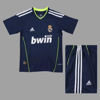 10/11 Real Madrid Away Kids Retro Soccer Jersey Size 16-28