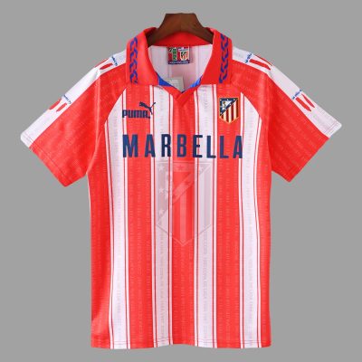 95/96 Atletico Madrid Home Retro Soccer Jersey