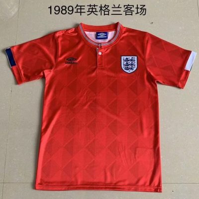 1988 England Away Retro Soccer Jersey