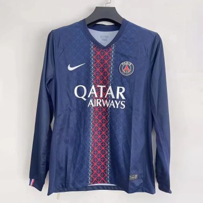 25/26 PSG Home Long Sleeve Soccer Jersey