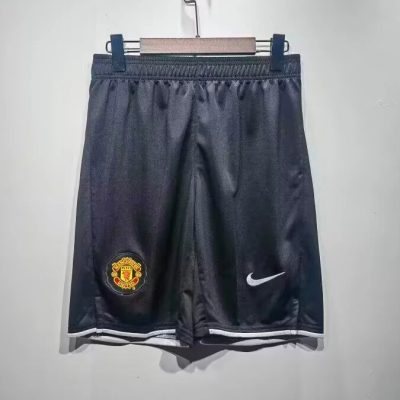 07/08 Manchester United Black Retro Soccer Shorts
